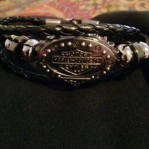 Harley Davidson leather bracelet
